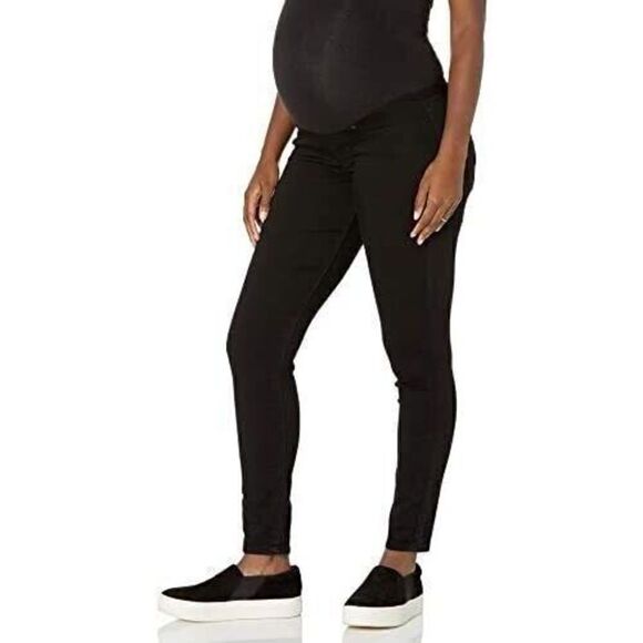 Signature Levi's Womens Black Maternity Baby Bump Skinny Stretch Denim Jeans MED - Picture 1 of 6